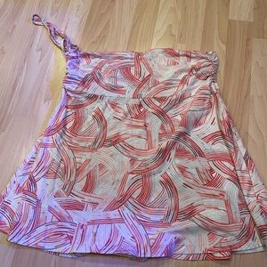 Pink and white skirt